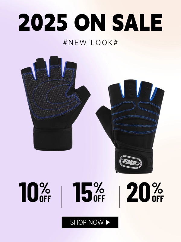 Gym Sport Gloves Half Finger 